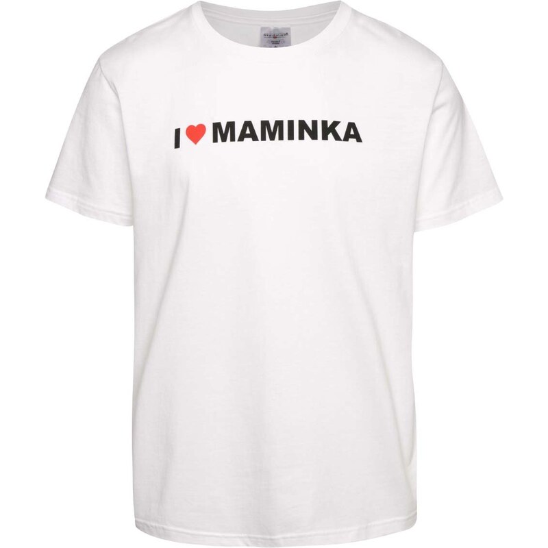 Bílé pánské triko s potiskem ZOOT Originál I Love Maminka
