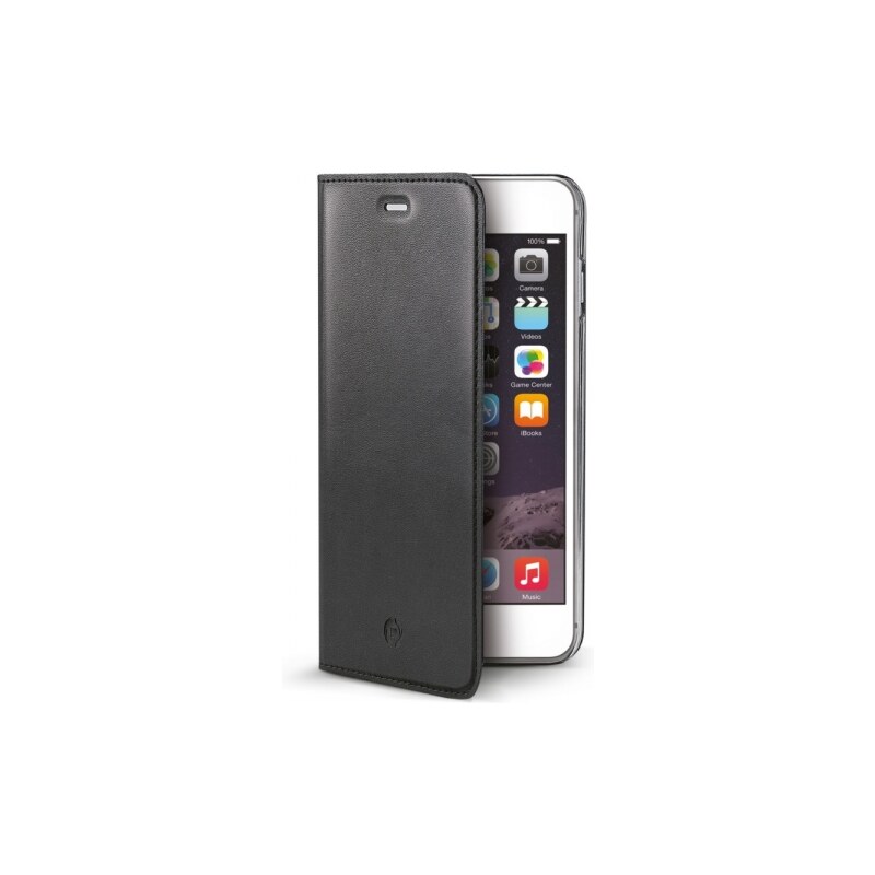 Ultra tenké pouzdro typu kniha Celly Air pro Apple iPhone 6S, černé AIRIP6SBK