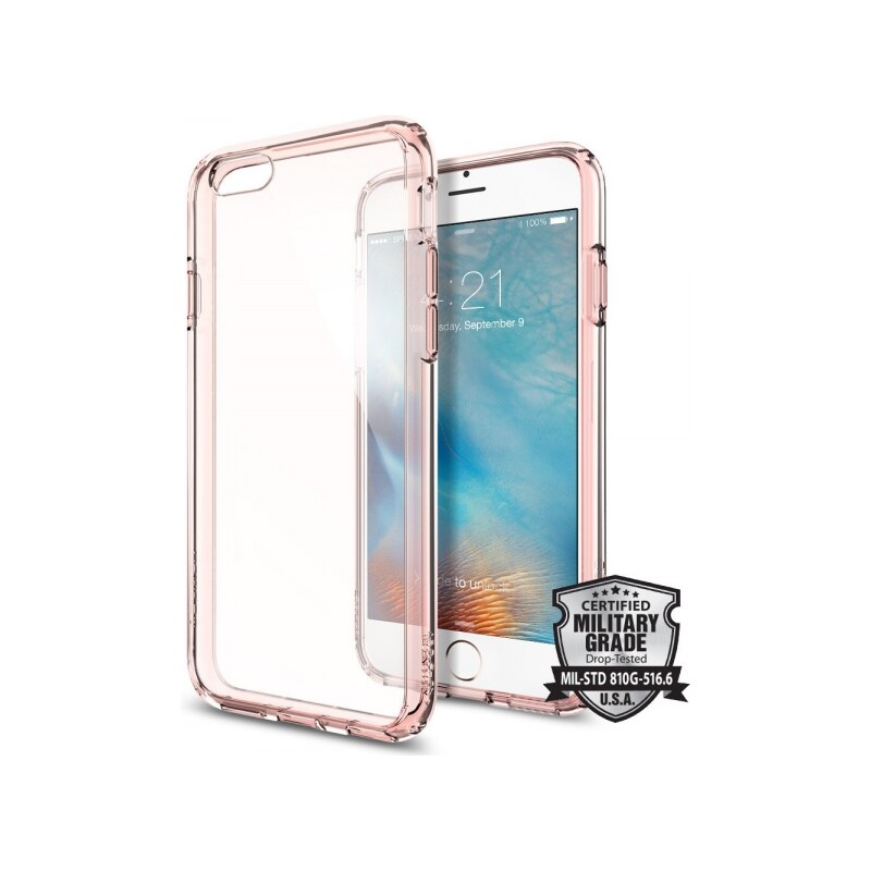 Zadní kryt Spigen Ultra Hybrid pro Apple iPhone 6/6S, - rose crystal