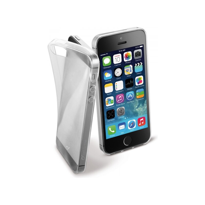 Zadní kryt CellularLine Fine pro Apple iPhone 5/5S/SE, čirý FINECIPH5ST