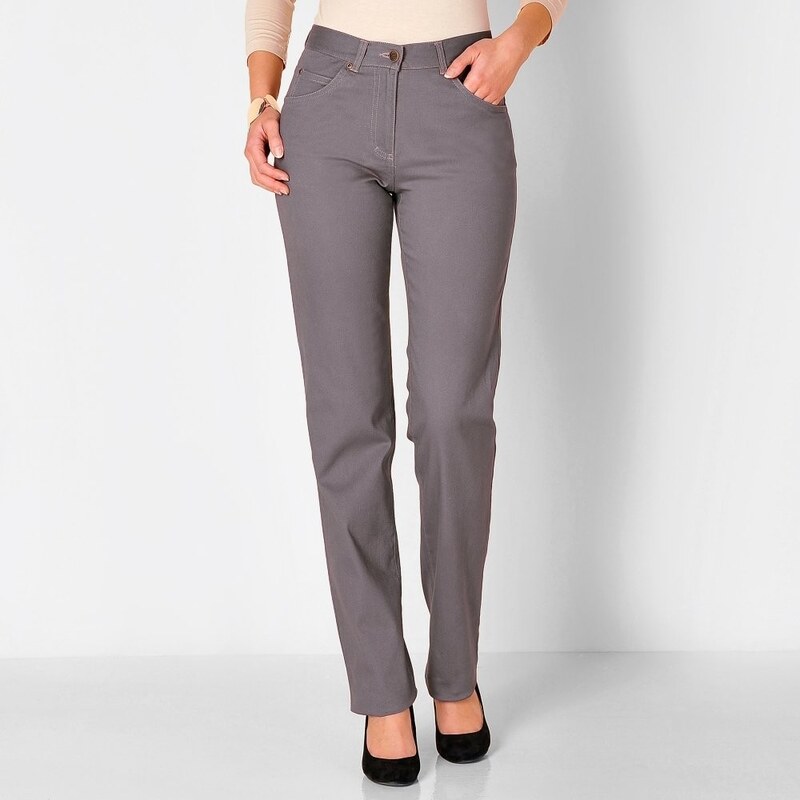 Blancheporte Tvarující kalhoty s 5 kapsami šedá lila