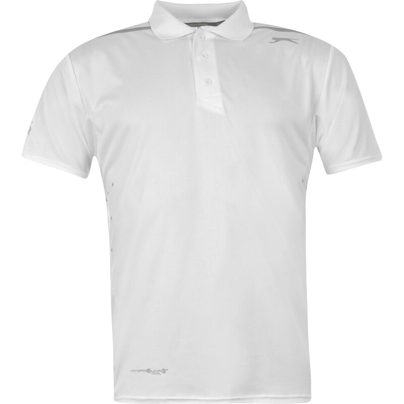 Slazenger Perforated Polo Shirt Mens, white