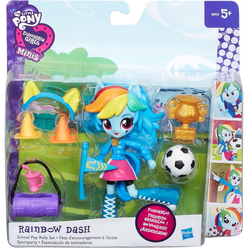 Hasbro My Little Pony Equestria girls Malá panenka s doplňky - Rainbown dash