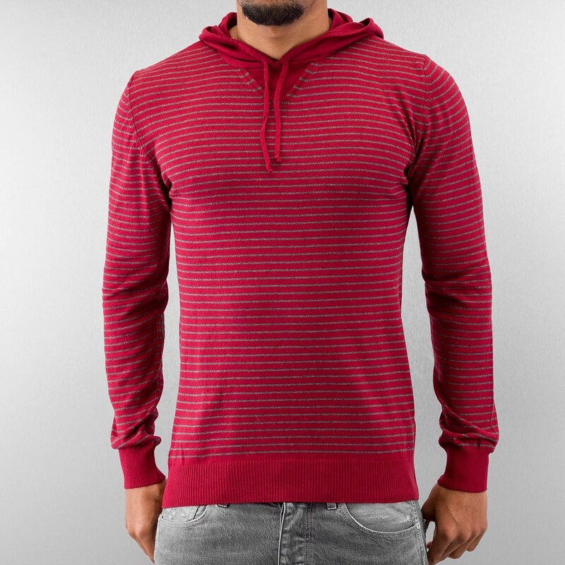 MCL Basic Stripe Hoody Red