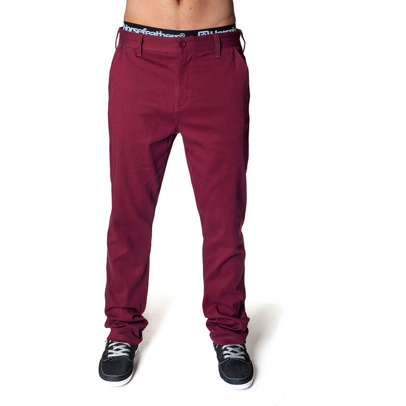 HORSEFEATHERS CAREER PANTS (ruby)