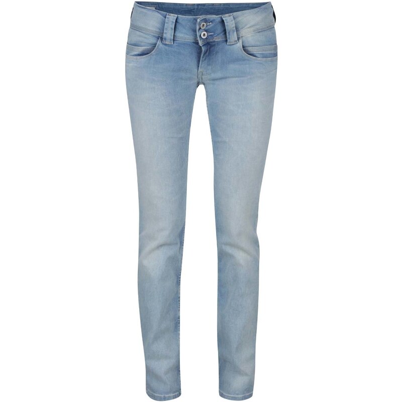 Světle modré dámské džíny s nízkým pasem Pepe Jeans Venus