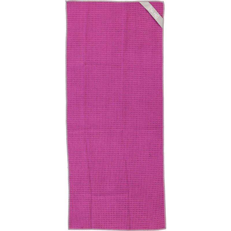 USA Pro Micro Gym and Yoga Towel, purple/grey