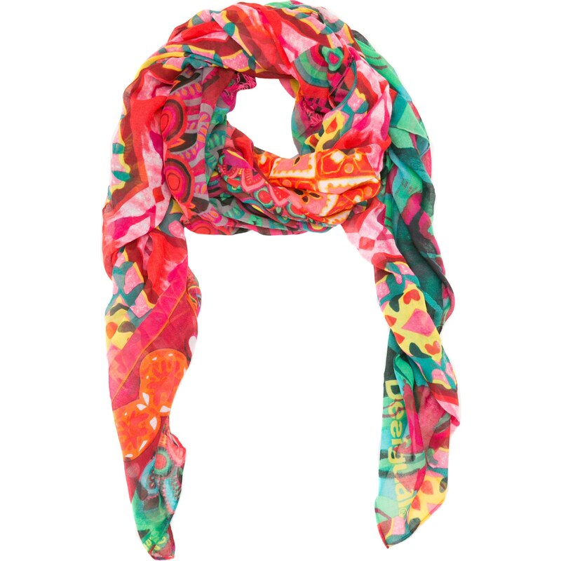 Desigual barevný šátek Gipsy Rectangle
