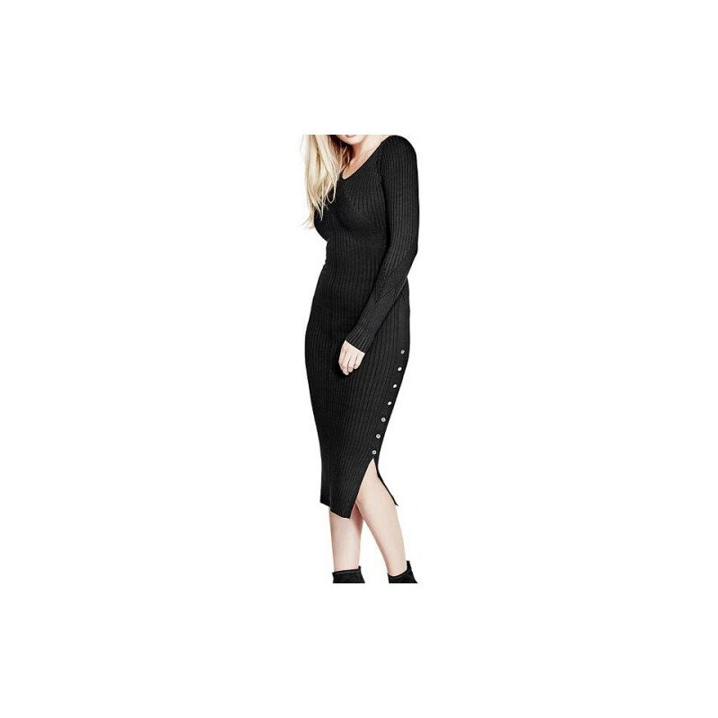 Šaty Guess Rosy Sweater Dress černé