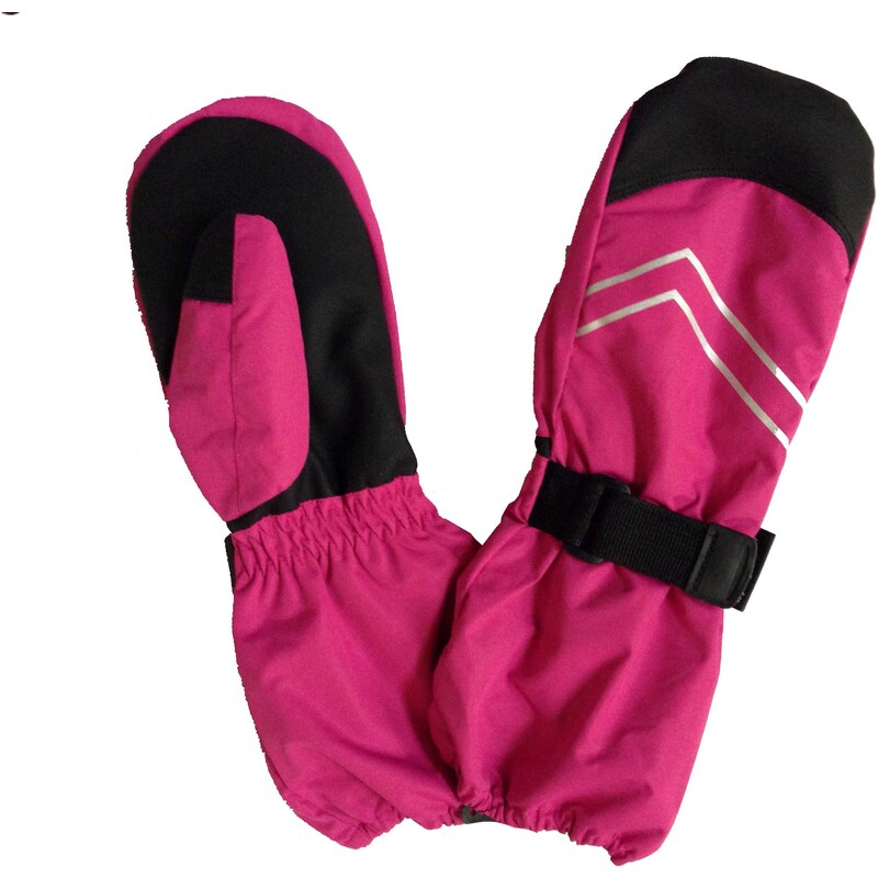PIDILIDI Dívčí lyžařské palcové rukavice - růžové