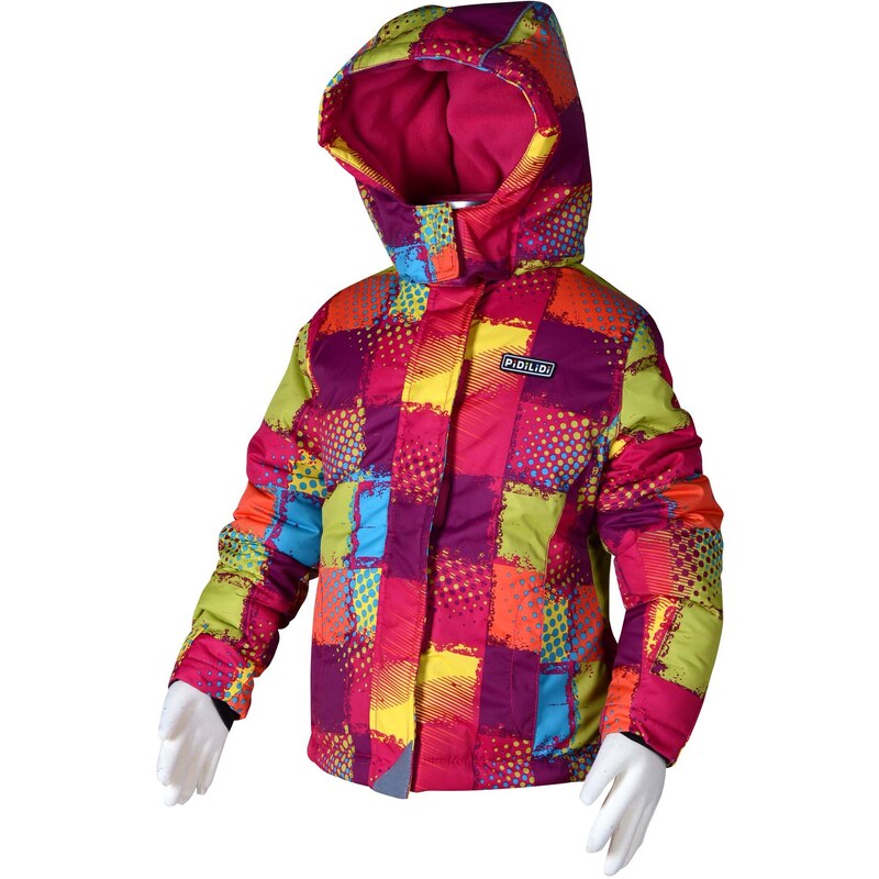 PIDILIDI Dívčí lyžařská bunda - barevná