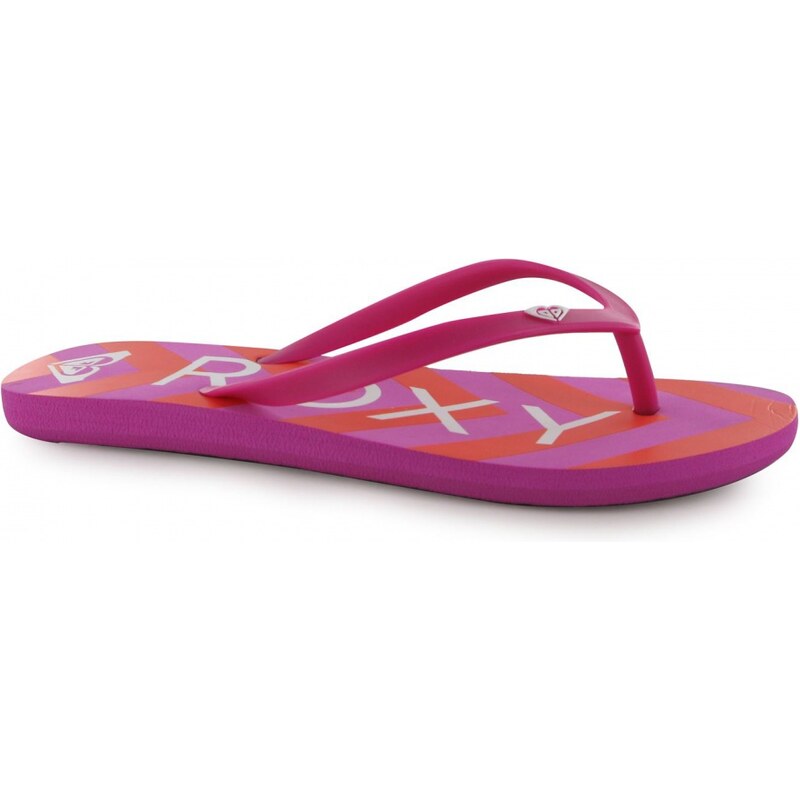 Roxy Paradise Ladies Flip Flops, orange/pink