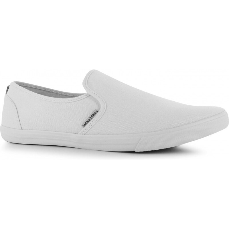 Jack and Jones and Jones Spider Canvas Slip On Shoes, bright white