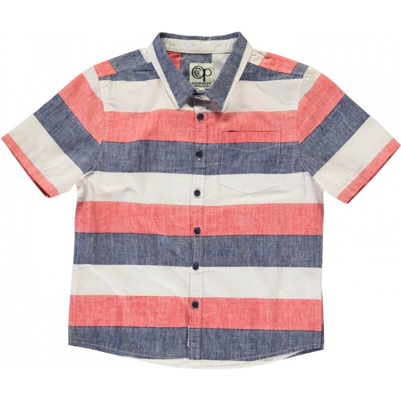 Ocean Pacific All Over Print Shirt Junior Boys, blue/red/white