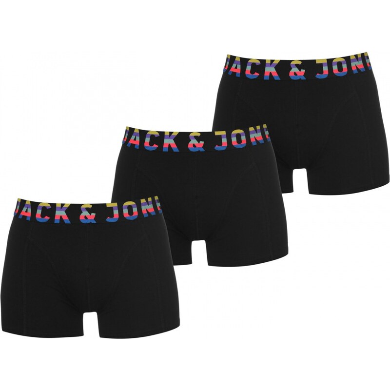 Jack and Jones Coventry 3 Pack Boxers, black