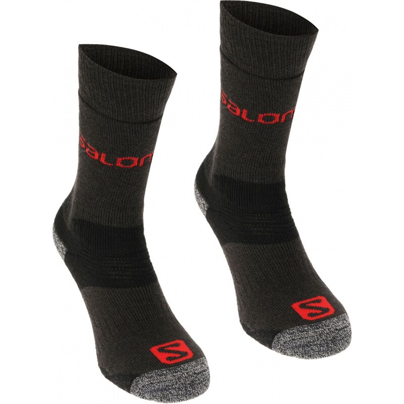 Salomon Heavyweight 2 Pack Walking Socks Mens, black