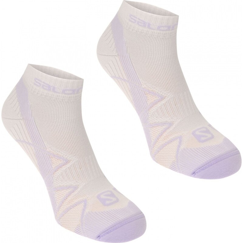 Salomon X Scream 2 Pack Running Socks Ladies, white/purple