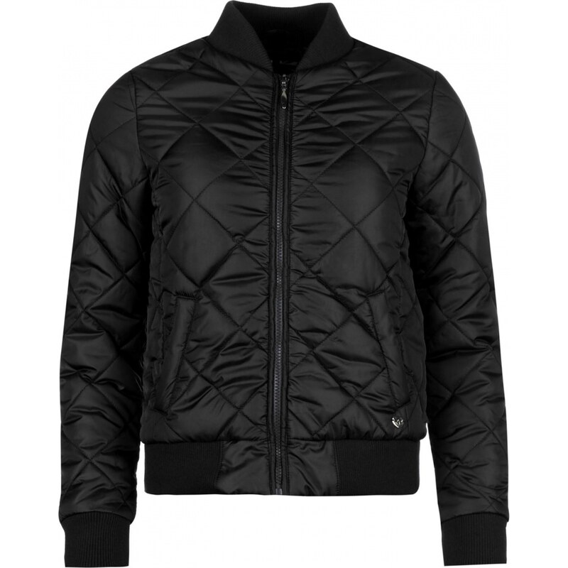Lee Cooper Cooper Quilted Bomber Jacket Ladies black