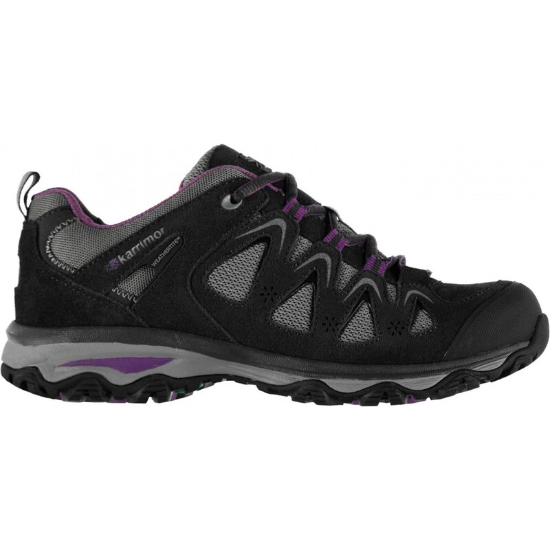 Karrimor Heidi Waterproof Ladies Walking Boots, charcoal/purple
