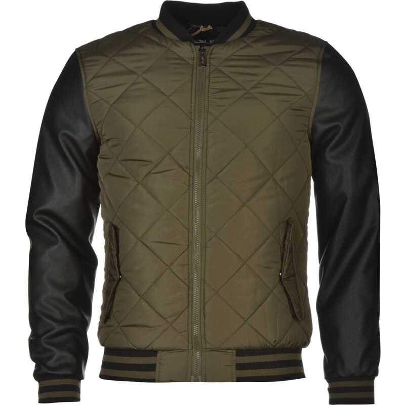 Lee Cooper Bomber Jacket Mens, khaki