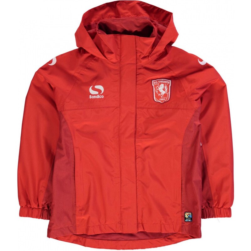 Sondico FC Twente Rain Jacket Junior Boys, red/darkred/wht