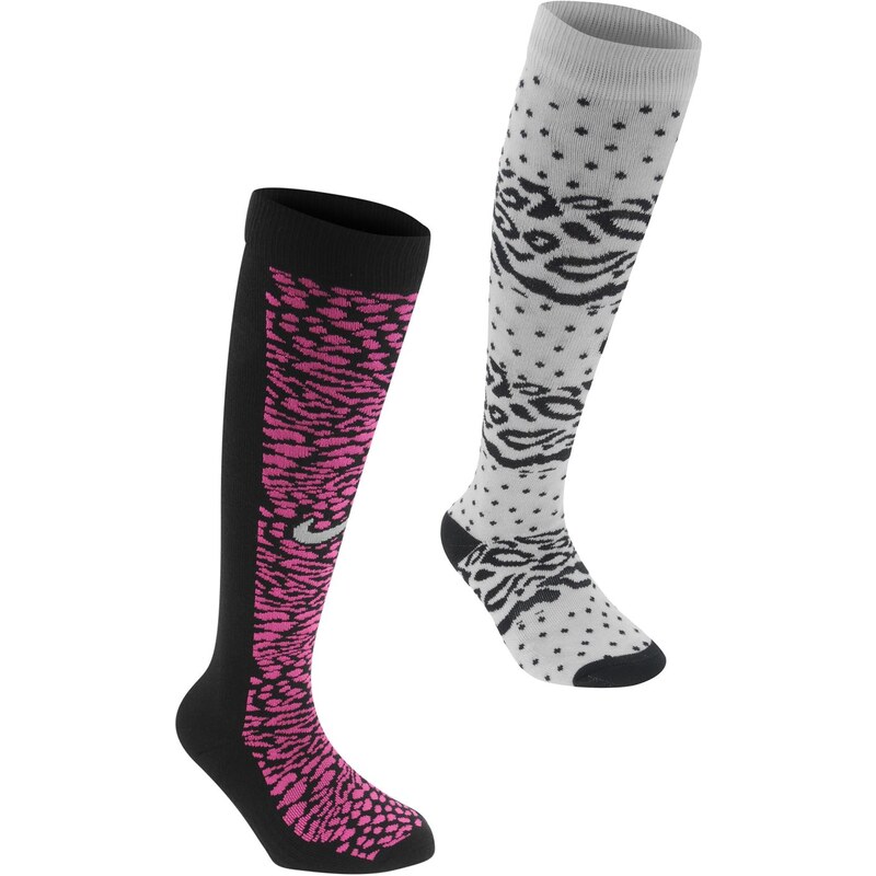 Nike Graphic Knee Sock Junior Girls, black/pink