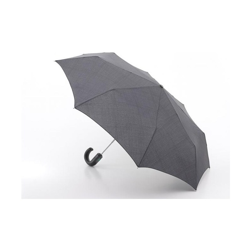 Fulton pánský skládací deštník Open&Close 12 WEAVE PRINT GREY G834
