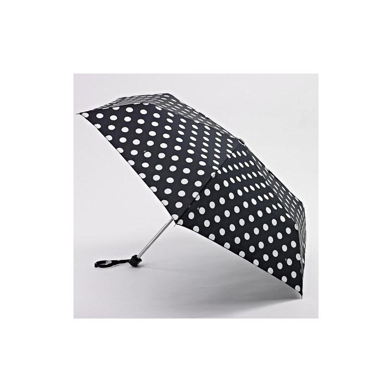 Fulton dámský skládací deštník Miniflat 2 WHITE SPOT L340