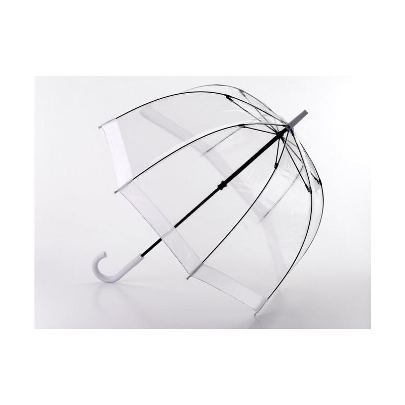 Fulton dámský průhledný holový deštník Birdcage 1 WHITE L041