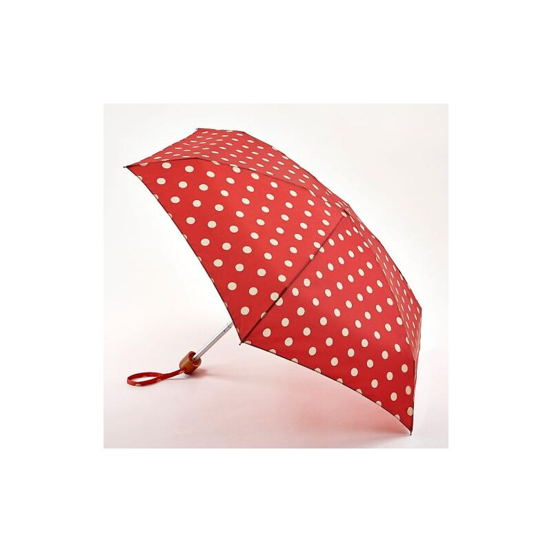 Fulton dámský skládací deštník Cath Kidston Tiny 2 BUTTON SPOT BERRY L521