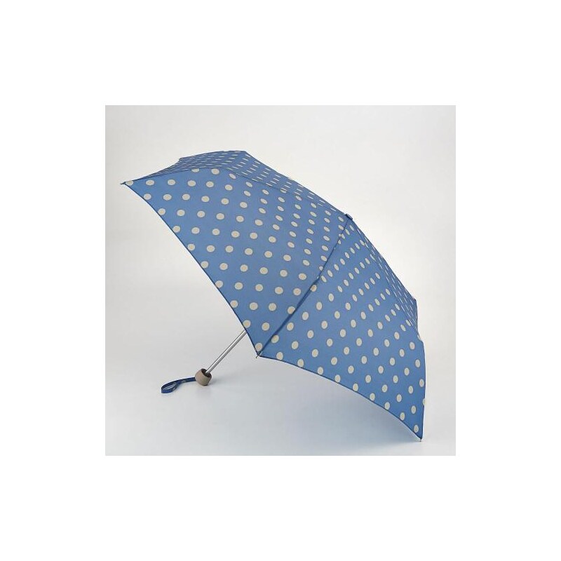 Fulton dámský skládací deštník Cath Kidston Minilite 2 BUTTON SPOT DENIM L768
