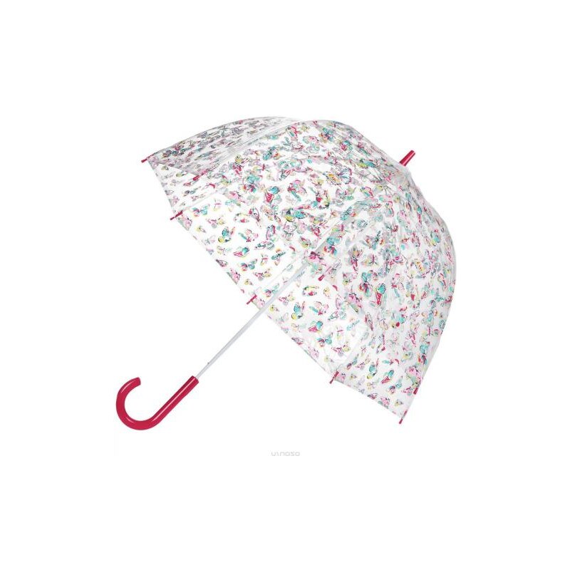 Fulton dámský průhledný holový deštník Cath Kidston Birdcage 2 BUTTERFLIES L546