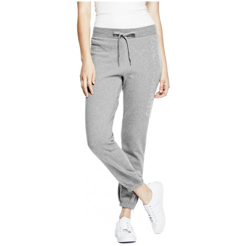 GUESS GUESS Avarie Ankle-Zip Joggers - stone grey heather