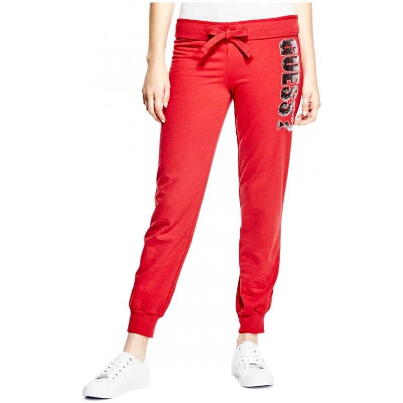 GUESS GUESS Yara Sequin Joggers - heartache red