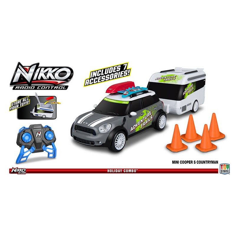 Nikko Mini Countryman s karavanem šedý