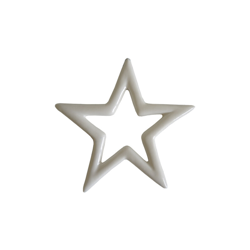 StarDeco Ozdoba - hvězda bílá