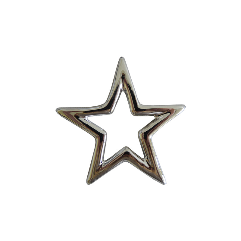 StarDeco Ozdoba - hvězda stříbrná