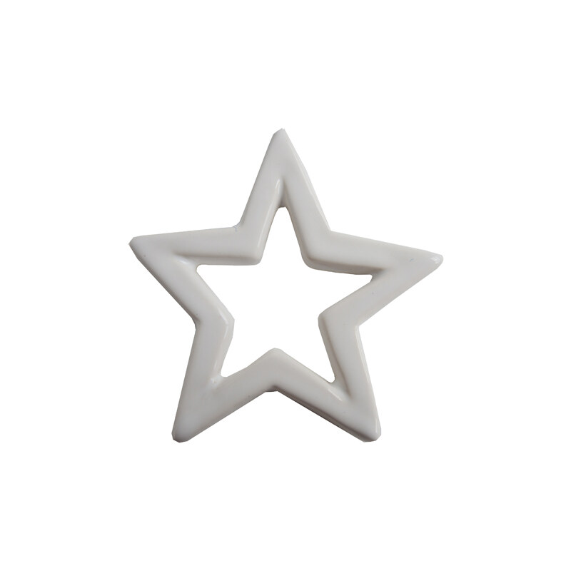 StarDeco Závěsná hvězda bílá