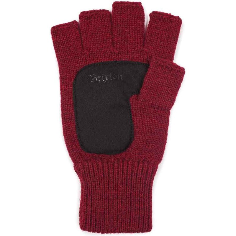 rukavice BRIXTON - Cutter Fingerless Glove Heather Red (0551)