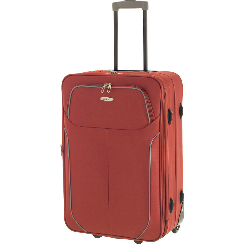 Cestovní kufr d&n M 9060-07 červená