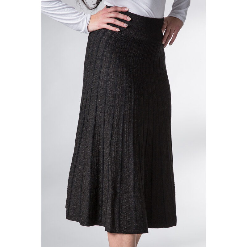 SHOPHYL Dámské sukně Gold Dust Maxi Skirt, černá