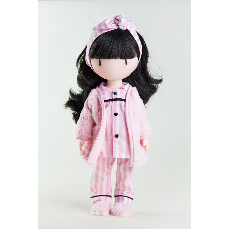 Santoro London - Náhradní oblečení pro panenku - Růžová Pyžama Růžová, bílá;Růžová, bílá