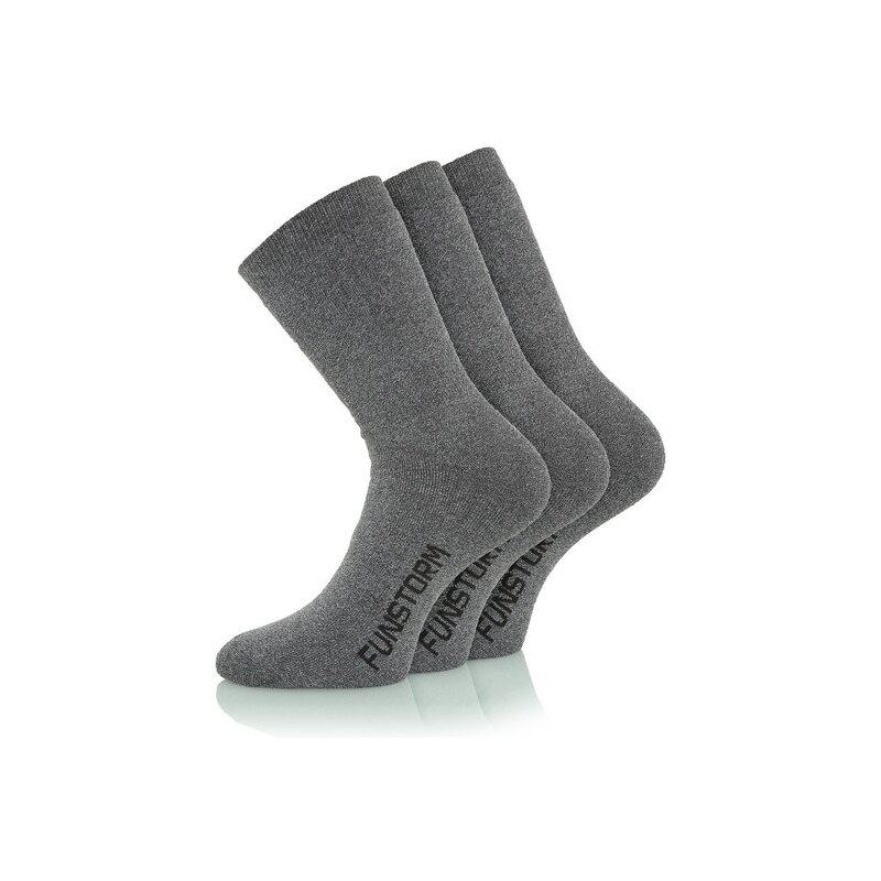 Ponožky Funstorm Sekul - 3 pack dark grey