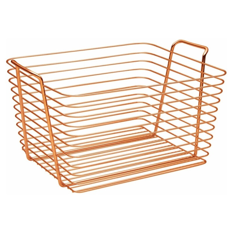 iDesign Bonami Oranžový kovový košík InterDesign Classico, 37,5 x 30 cm