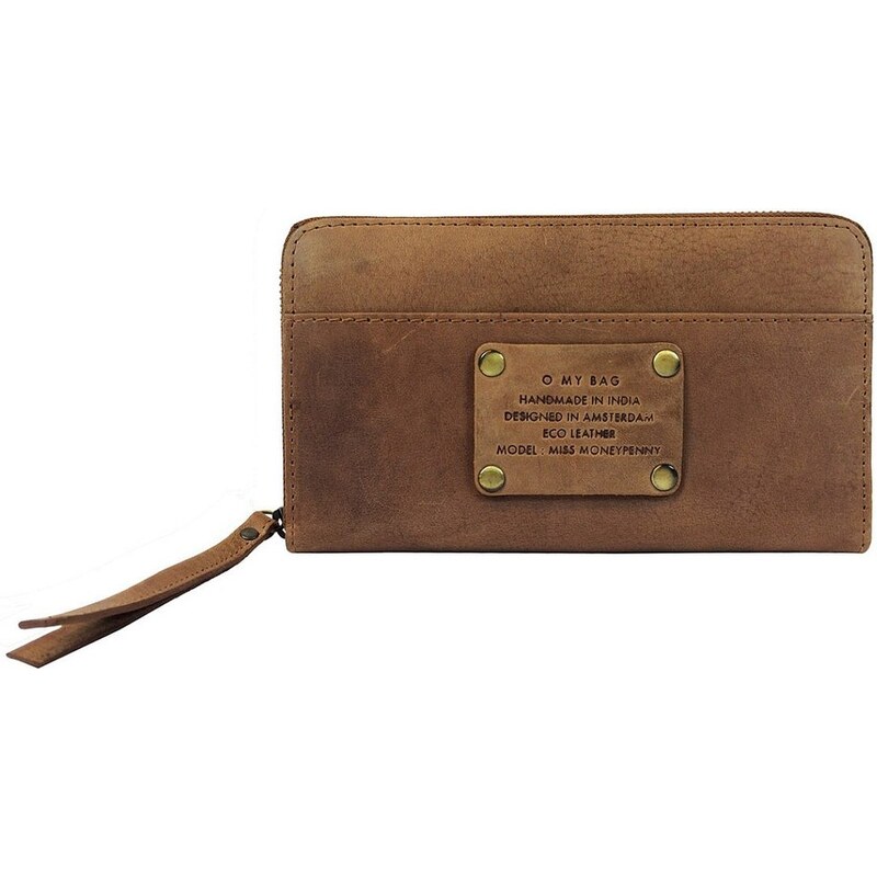 O My Bag Kožená peněženka Miss Moneypenny, velbloudí