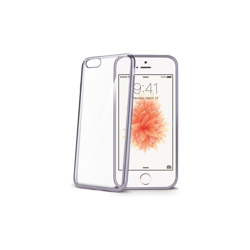 Zadní kryt Celly Laser pro Apple iPhone 5/5S/SE - Černý BCLIPSEDS