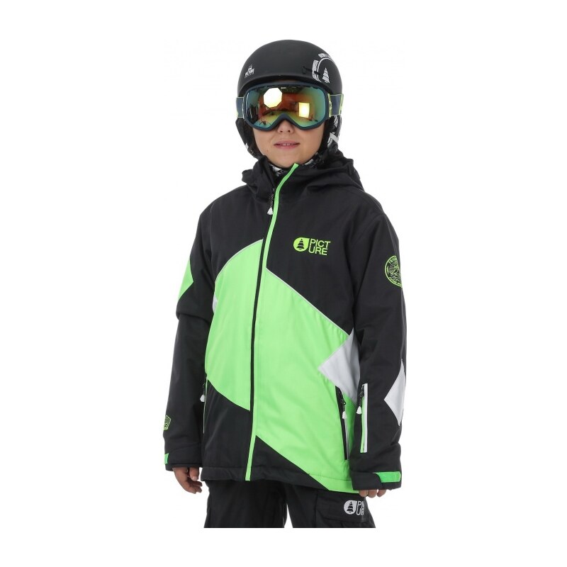 Picture Picture Seattle Jacket black/neon green/white
