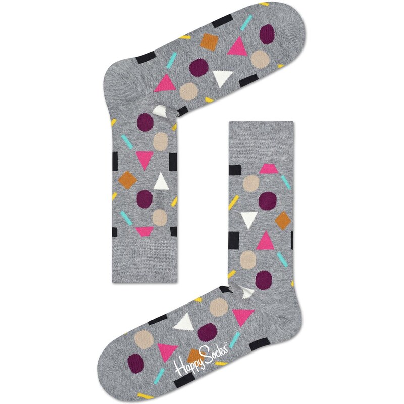 Happy Socks šedé dámské ponožky Play