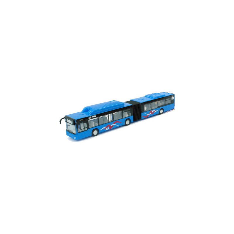 Joy City Autobus - model 1:43 (na setrvačník) - Modrý