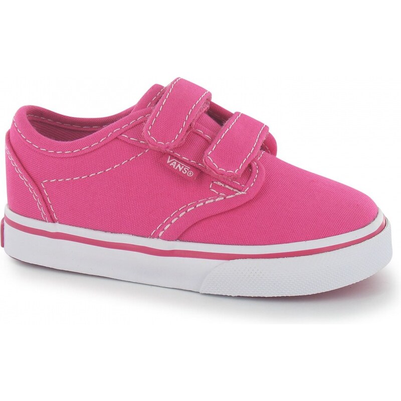 Vans Atwood V Infant Canvas Trainers, magenta/white